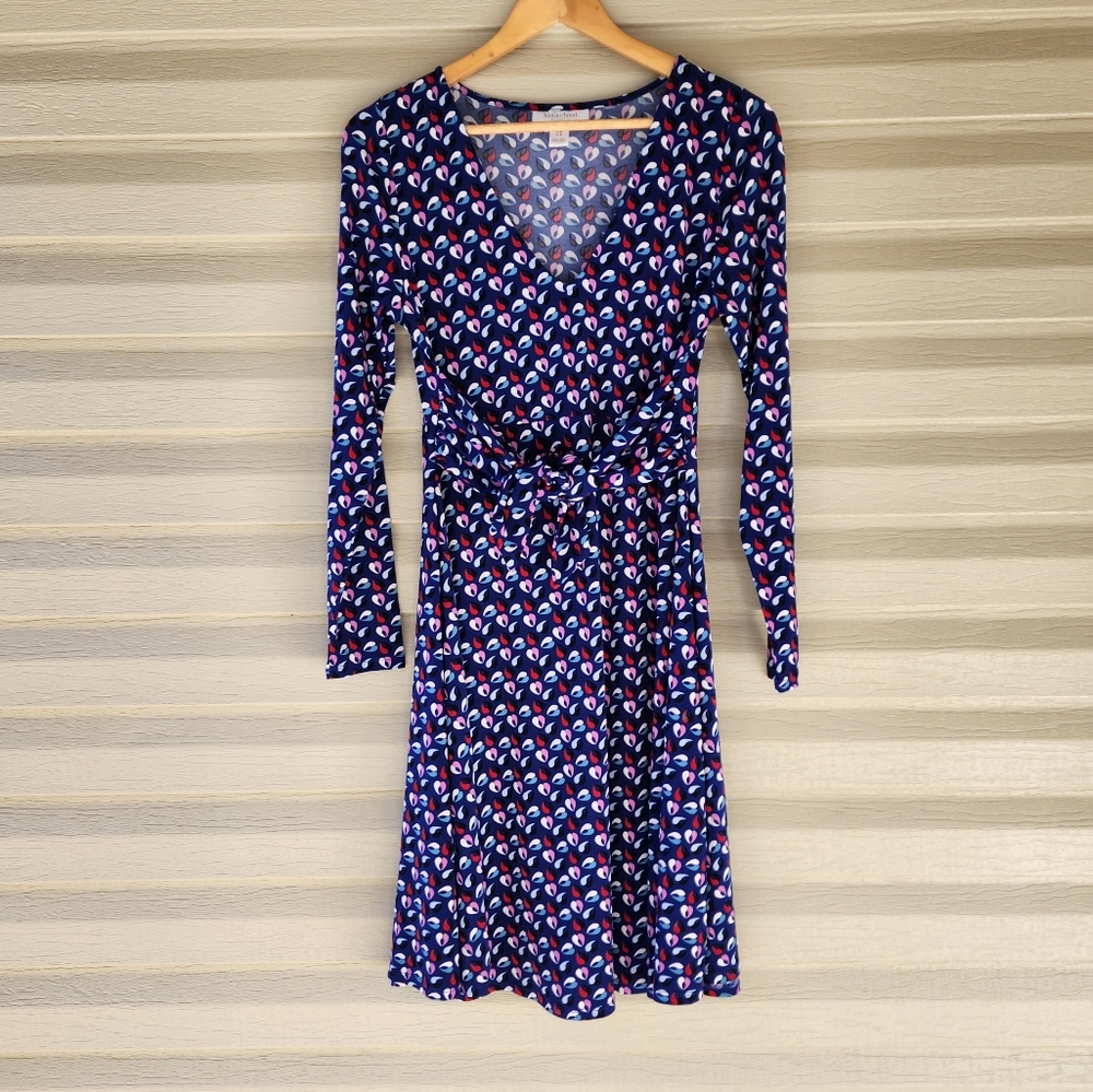 Motherhood Maternity blue printed dress